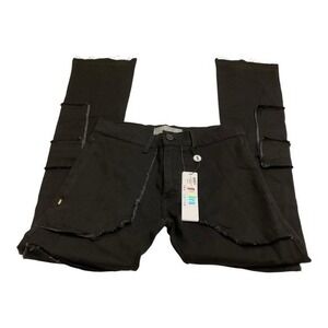 Golden Denim Stacked Cargo Jeans Men's Size 30 Black NWT